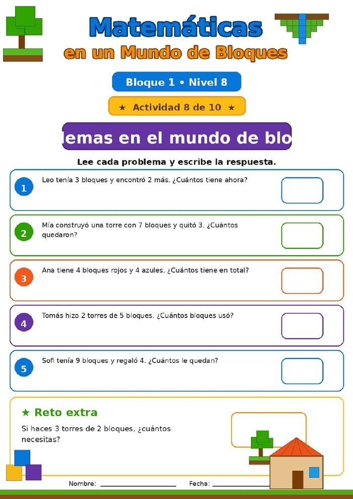 Actividad: problemas en el mundo de bloques
