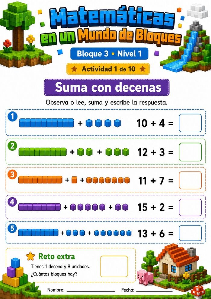 Actividad: suma con decenas